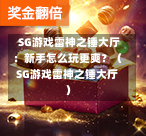 SG游戏雷神之锤大厅:新手怎么玩更爽?(SG游戏雷神之锤大厅) 第1张 SG游戏雷神之锤大厅:新手怎么玩更爽?(SG游戏雷神之锤大厅) 第1张
